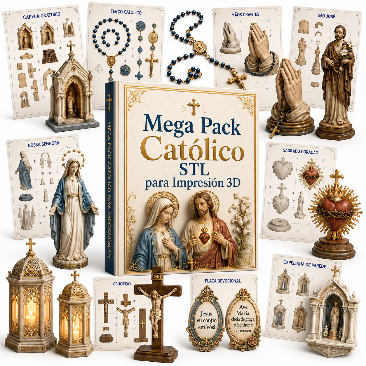 Archivos STL Católicos para Impresión 3D